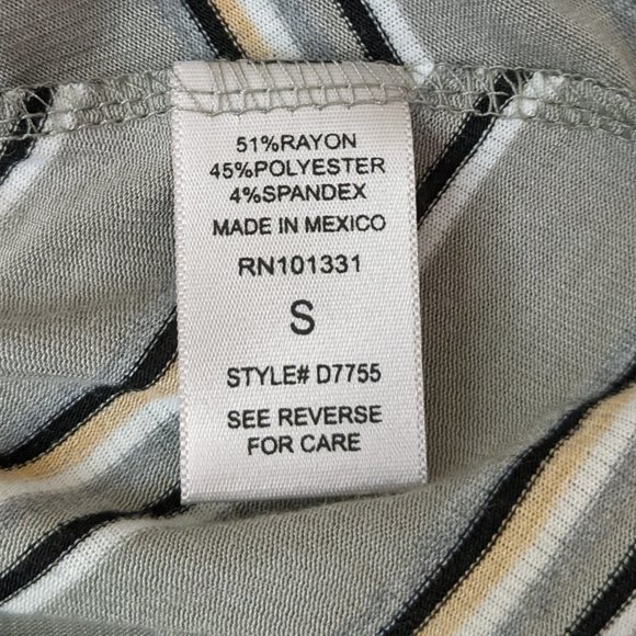 Charlotte Russe Dress Sleeveless Gray/Black/Yellow Size Small - Picture 8 of 10